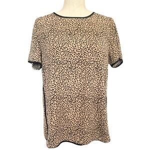 Vintage - Lumiere Brand - Animal Print Blouse - Size Small
